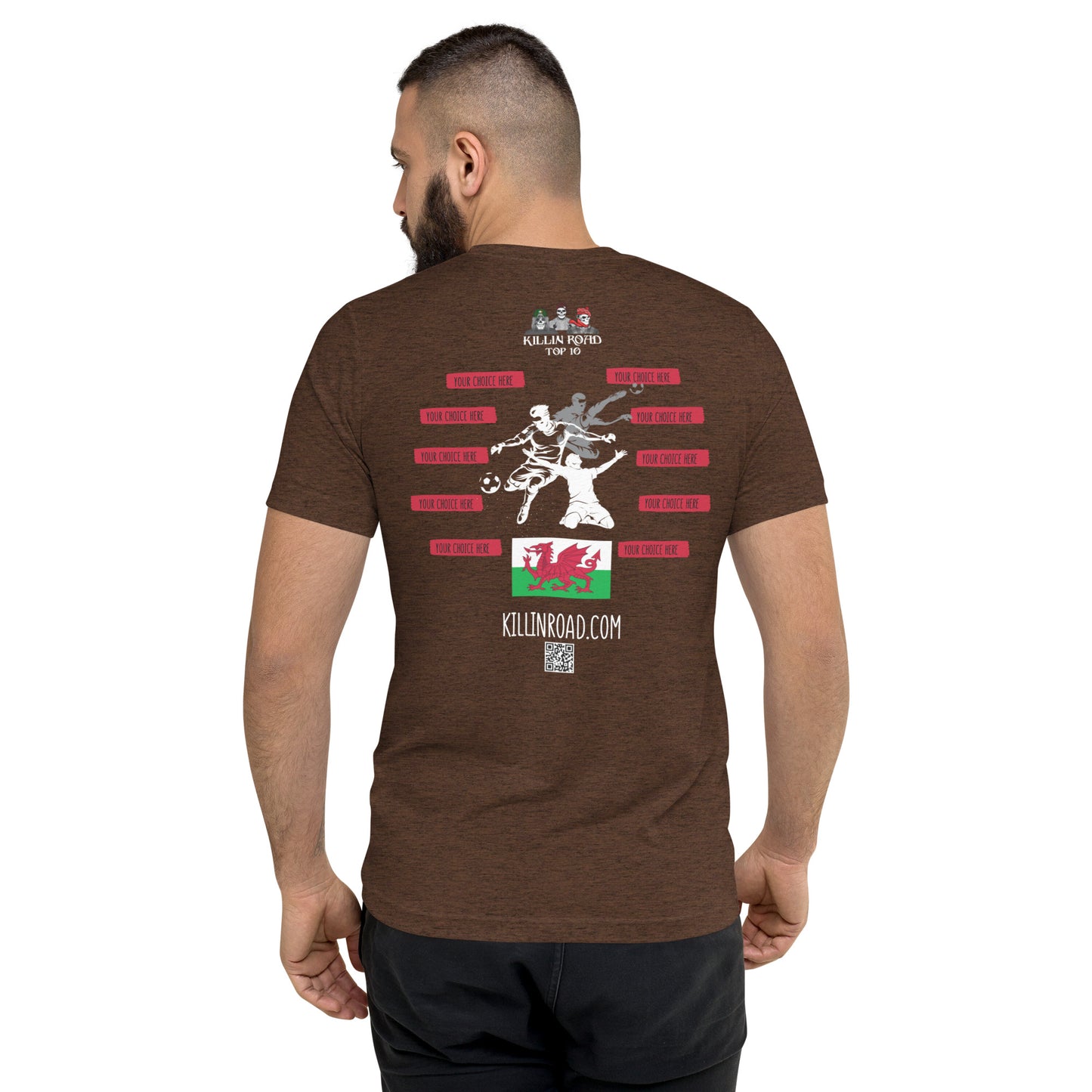 Short sleeve t-shirt Top 10 Soccer Wales