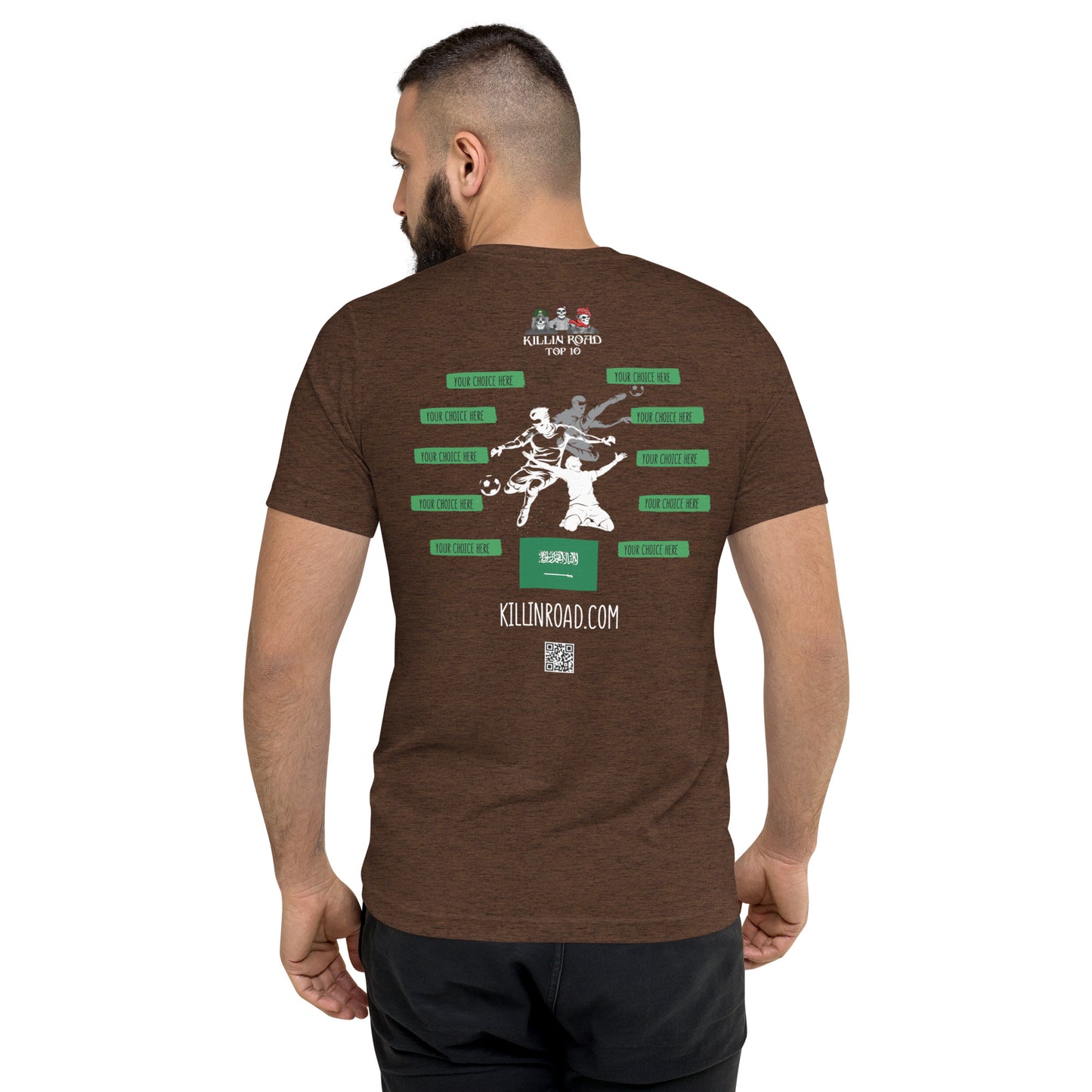 Short sleeve t-shirt top 10 Soccer Saudi Arabia