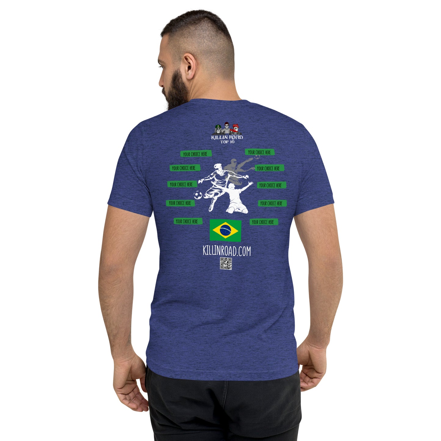 Short sleeve t-shirt Top 10 Soccer Brazil