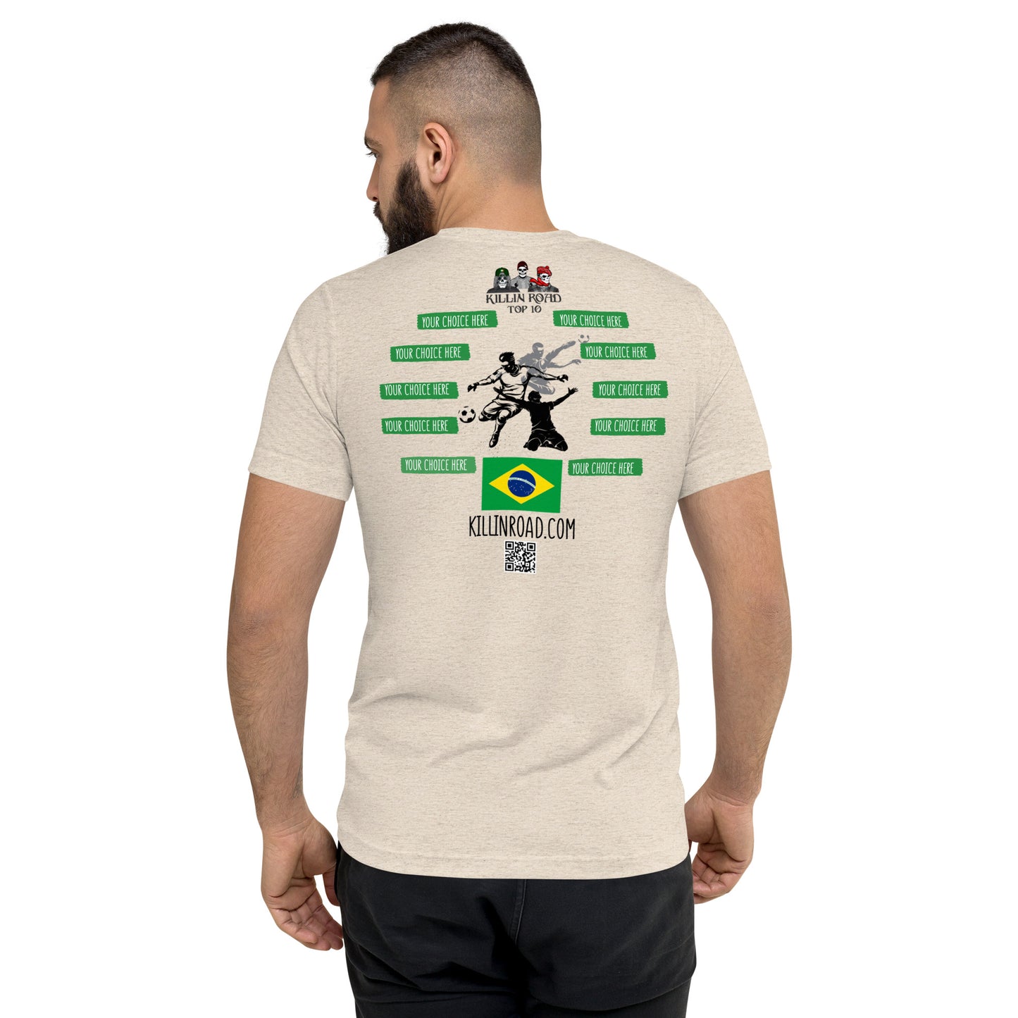 Short sleeve t-shirt Top 10 Soccer Brazil