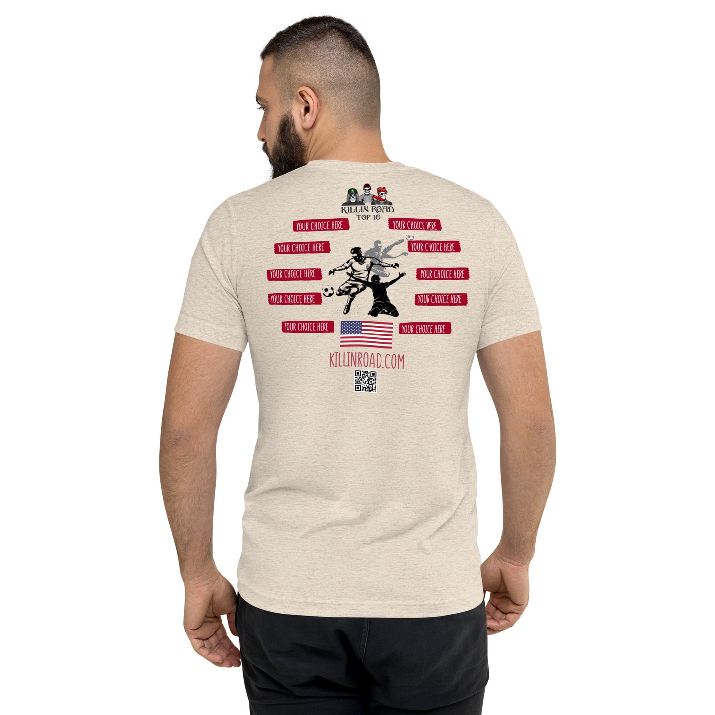 Short sleeve t-shirt Top 10 Soccer USA