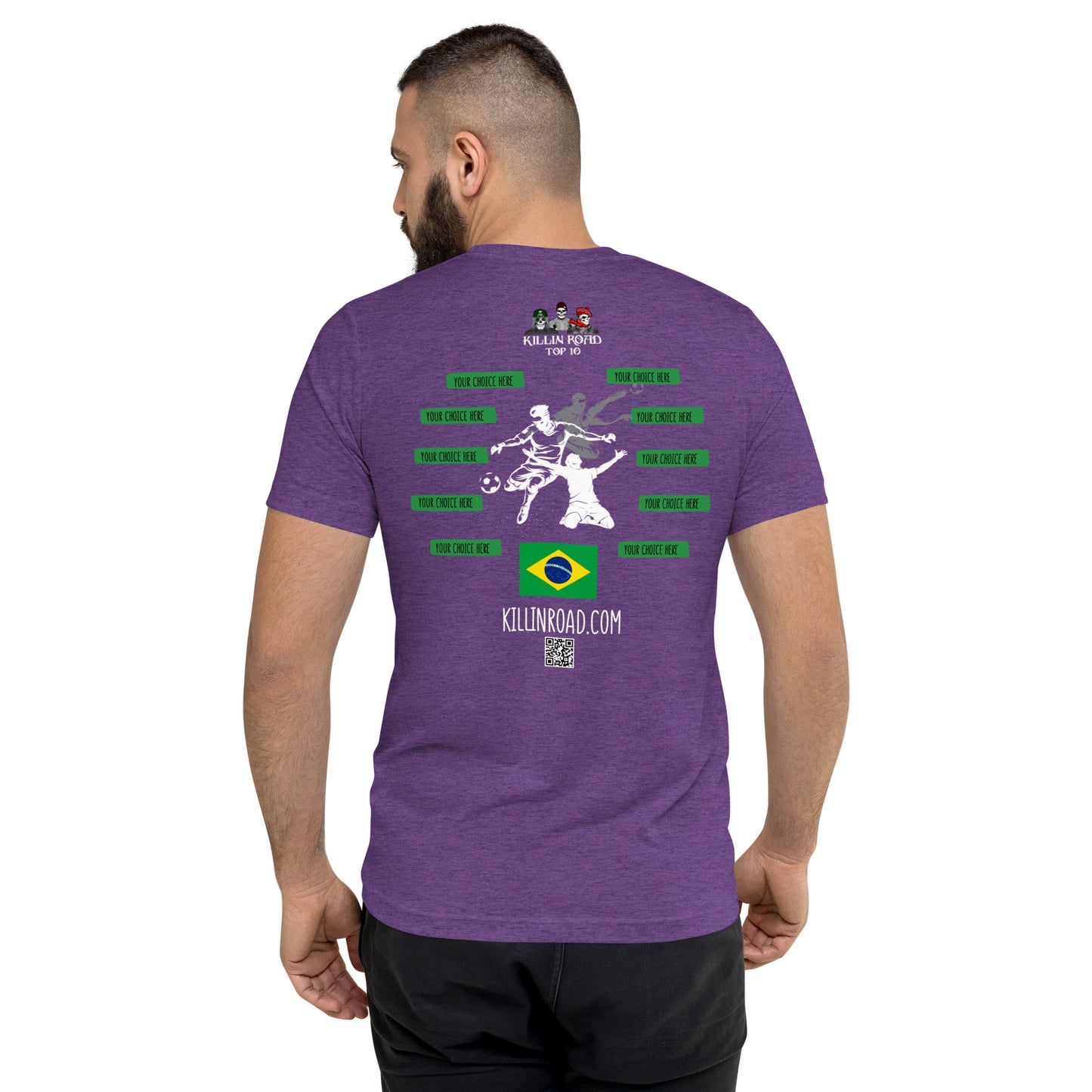 Short sleeve t-shirt Top 10 Soccer Brazil