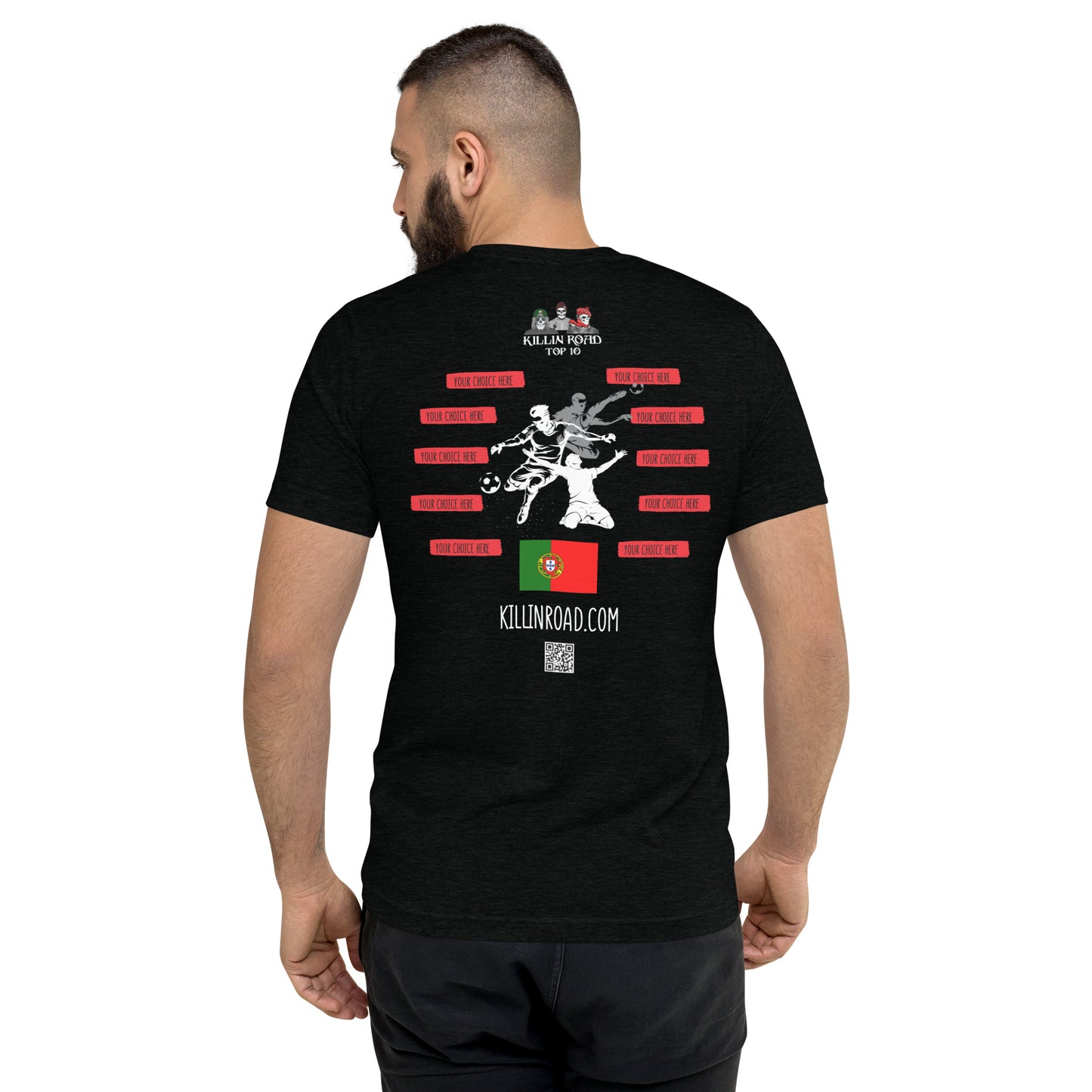 Short sleeve t-shirt Top 10 Soccer Portugal