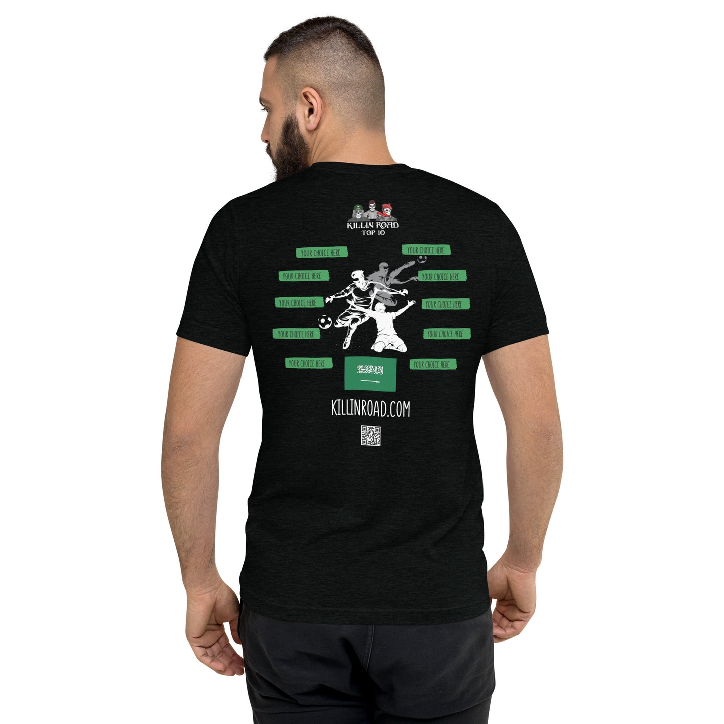 Short sleeve t-shirt top 10 Soccer Saudi Arabia