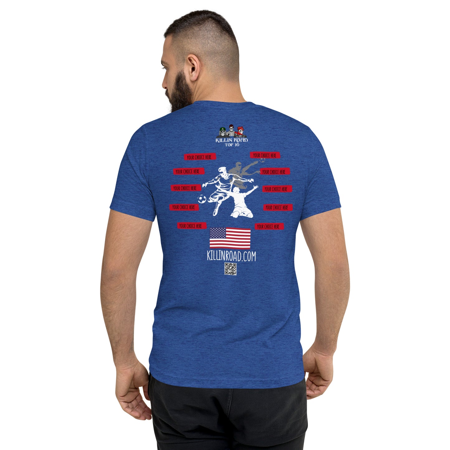 Short sleeve t-shirt Top 10 Soccer USA