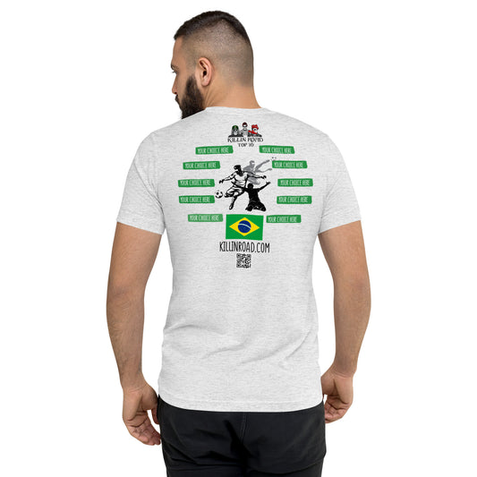 Short sleeve t-shirt Top 10 Soccer Brazil